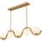 Quoizel Spherical Linear Chandelier 5 Lights Aged Brass SRI551AB - alternate 5